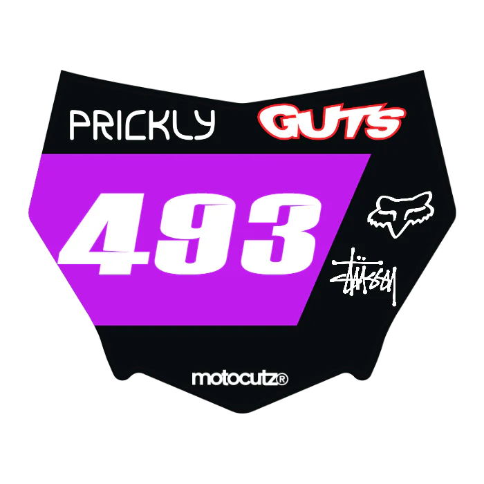 CUSTOM MOTOCUTZ FRONT PLATE DECAL