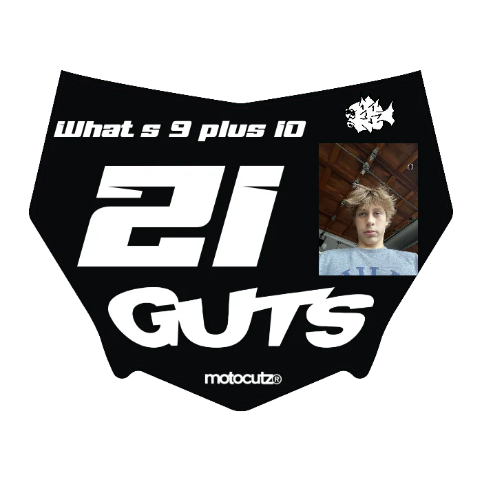 CUSTOM MOTOCUTZ FRONT PLATE DECAL