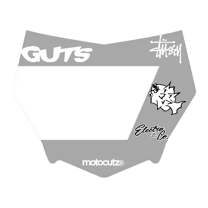 CUSTOM MOTOCUTZ FRONT PLATE DECAL