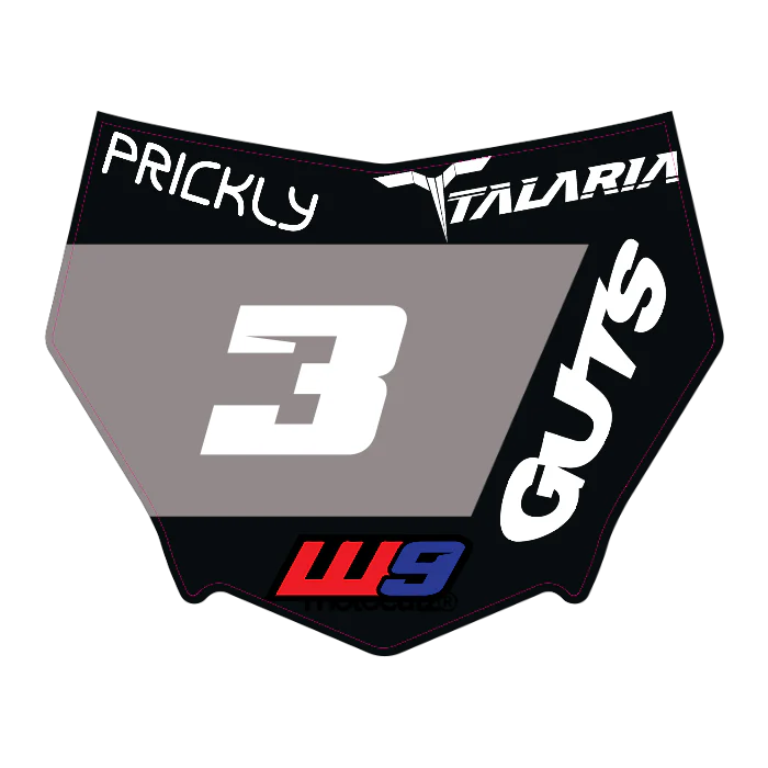 CUSTOM MOTOCUTZ FRONT PLATE DECAL