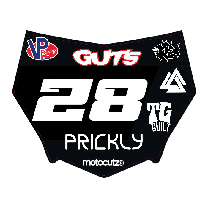 CUSTOM MOTOCUTZ FRONT PLATE DECAL