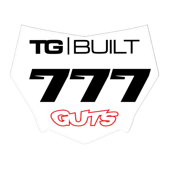 CUSTOM MOTOCUTZ FRONT PLATE DECAL