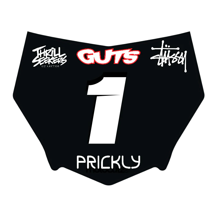 CUSTOM MOTOCUTZ FRONT PLATE DECAL