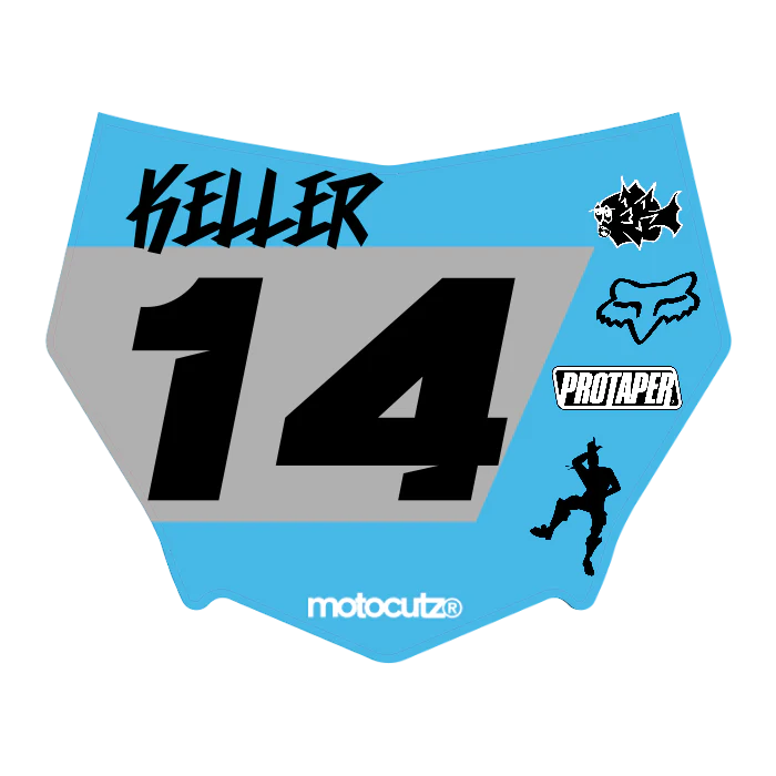 CUSTOM MOTOCUTZ FRONT PLATE DECAL