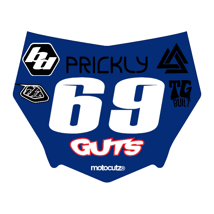CUSTOM MOTOCUTZ FRONT PLATE DECAL