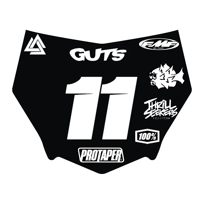 CUSTOM MOTOCUTZ FRONT PLATE DECAL