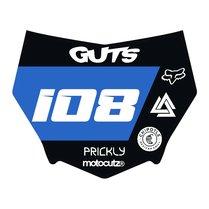 CUSTOM MOTOCUTZ FRONT PLATE DECAL