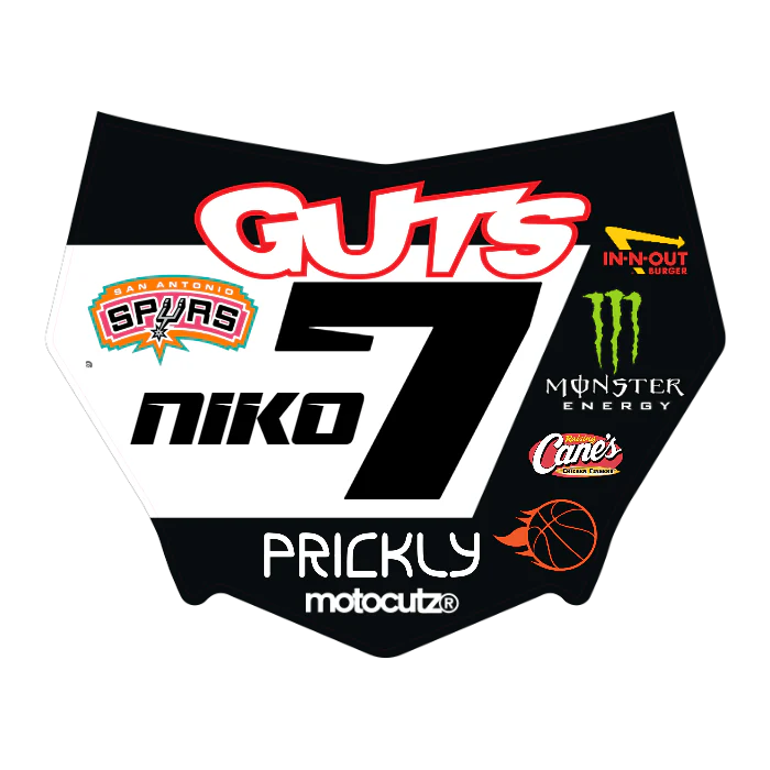 CUSTOM MOTOCUTZ FRONT PLATE DECAL