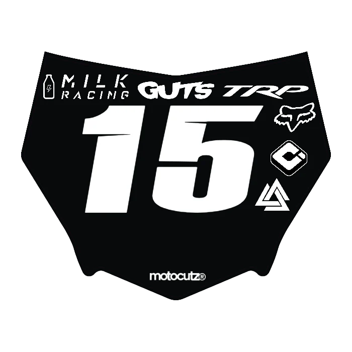 CUSTOM MOTOCUTZ FRONT PLATE DECAL