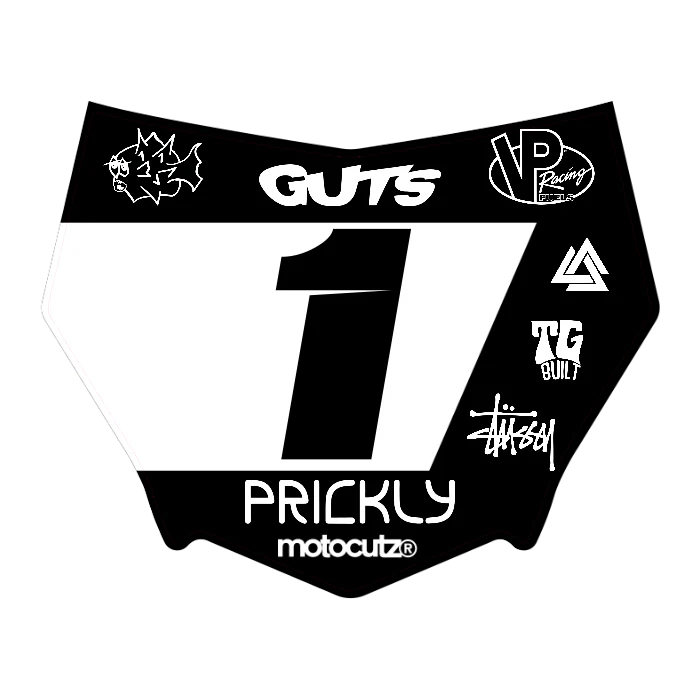 CUSTOM MOTOCUTZ FRONT PLATE DECAL