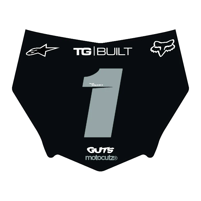 CUSTOM MOTOCUTZ FRONT PLATE DECAL