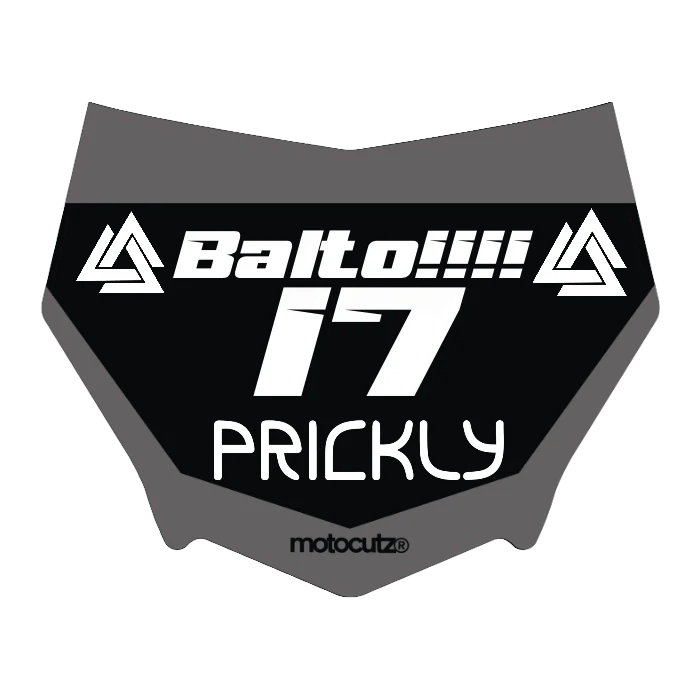 CUSTOM MOTOCUTZ FRONT PLATE DECAL