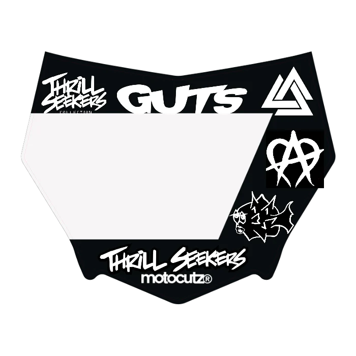 CUSTOM MOTOCUTZ FRONT PLATE DECAL