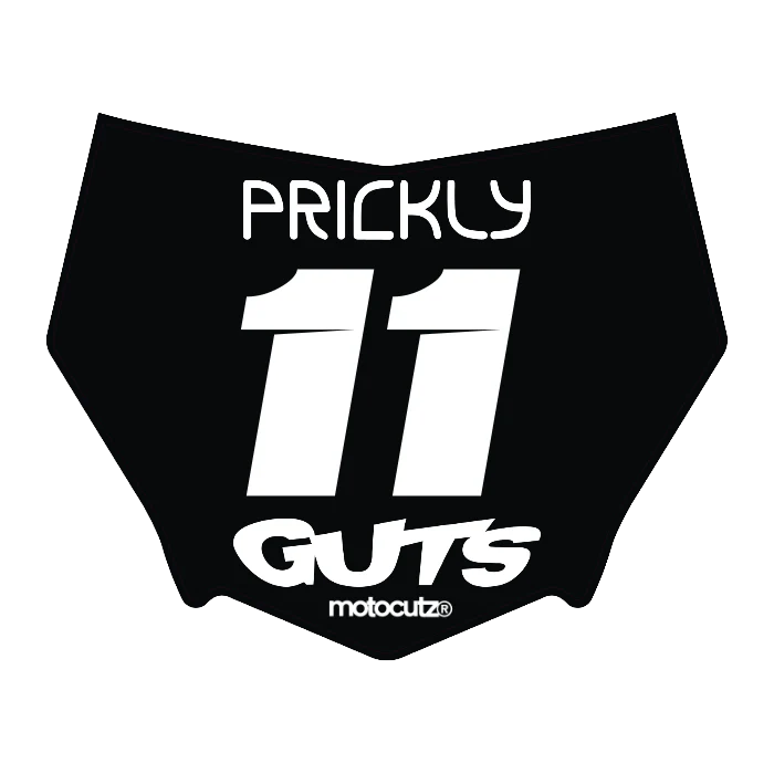 CUSTOM MOTOCUTZ FRONT PLATE DECAL