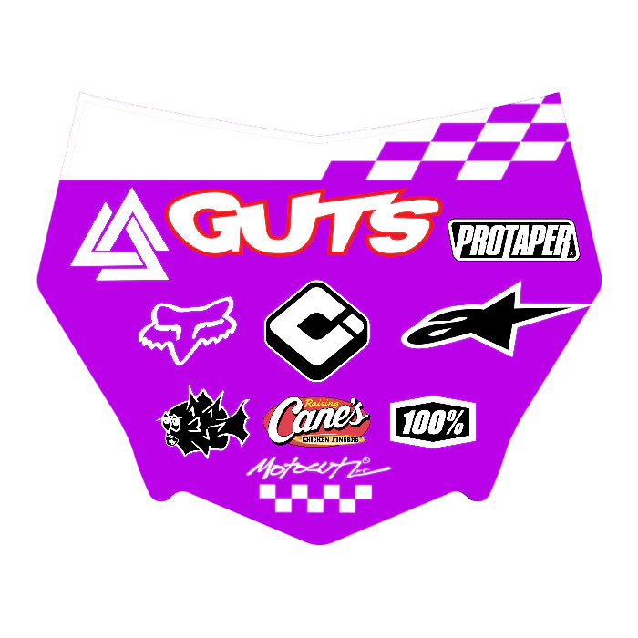 CUSTOM MOTOCUTZ FRONT PLATE DECAL