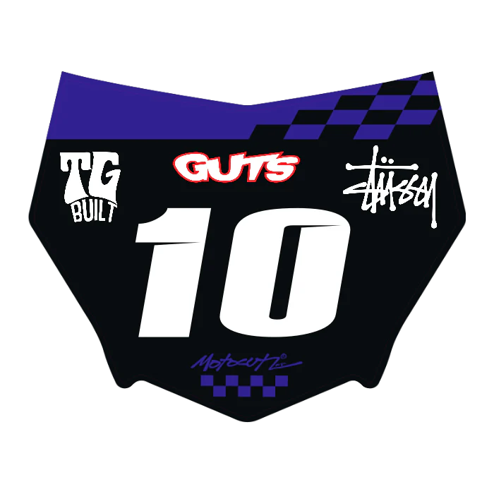 CUSTOM MOTOCUTZ FRONT PLATE DECAL