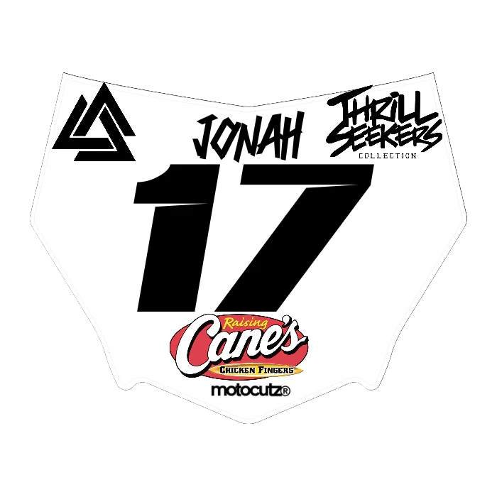 CUSTOM MOTOCUTZ FRONT PLATE DECAL