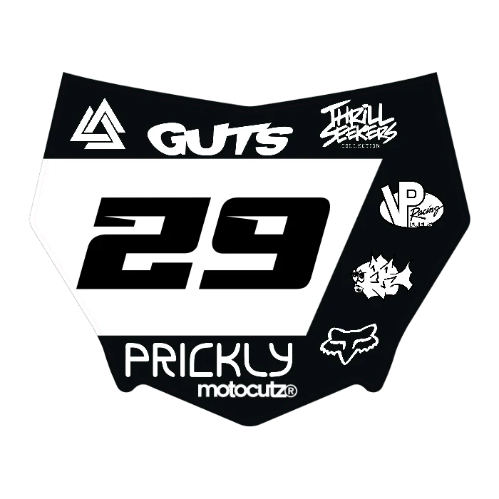 CUSTOM MOTOCUTZ FRONT PLATE DECAL