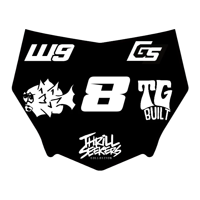 CUSTOM MOTOCUTZ FRONT PLATE DECAL