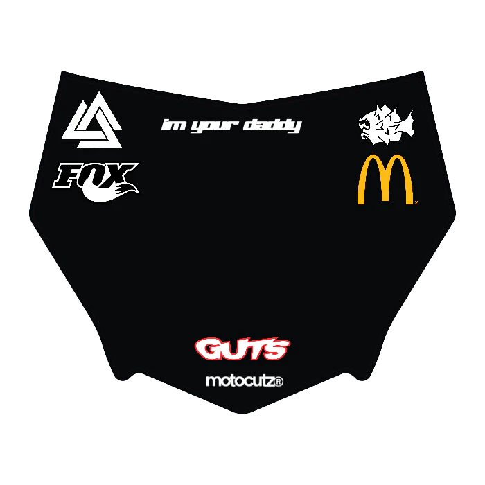 CUSTOM MOTOCUTZ FRONT PLATE DECAL