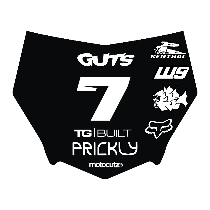 CUSTOM MOTOCUTZ FRONT PLATE DECAL