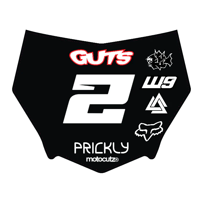 CUSTOM MOTOCUTZ FRONT PLATE DECAL