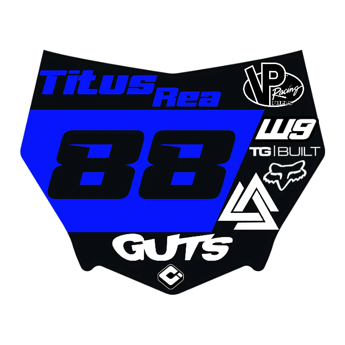 CUSTOM MOTOCUTZ FRONT PLATE DECAL