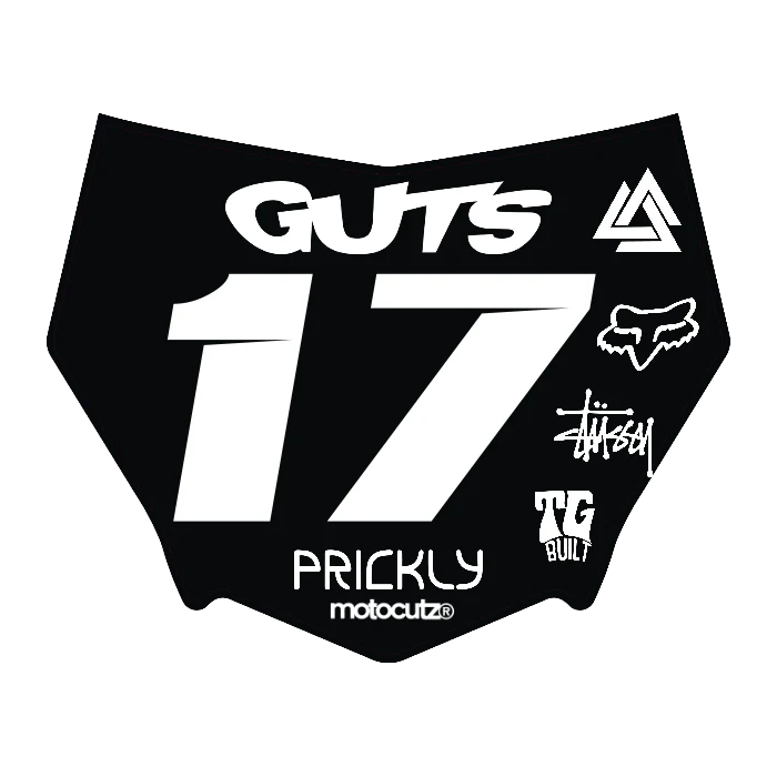 CUSTOM MOTOCUTZ FRONT PLATE DECAL
