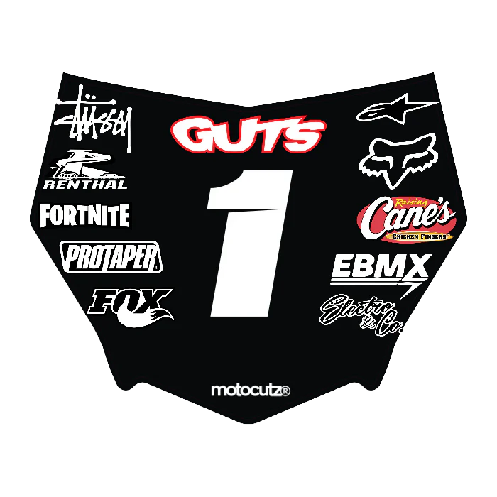CUSTOM MOTOCUTZ FRONT PLATE DECAL