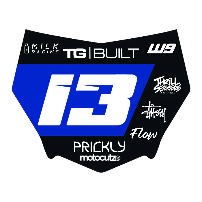 CUSTOM MOTOCUTZ FRONT PLATE DECAL