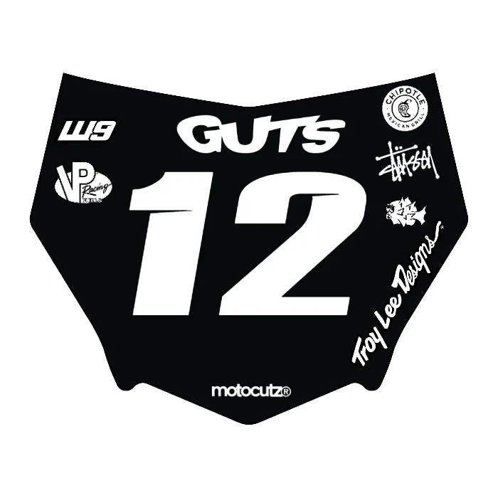 CUSTOM MOTOCUTZ FRONT PLATE DECAL