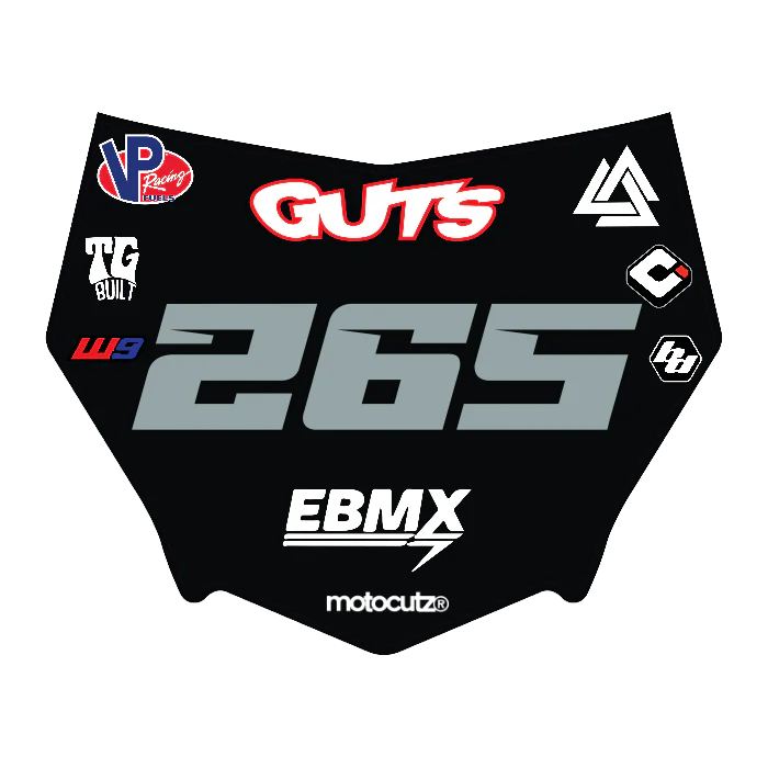 CUSTOM MOTOCUTZ FRONT PLATE DECAL