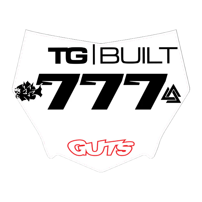 CUSTOM MOTOCUTZ FRONT PLATE DECAL