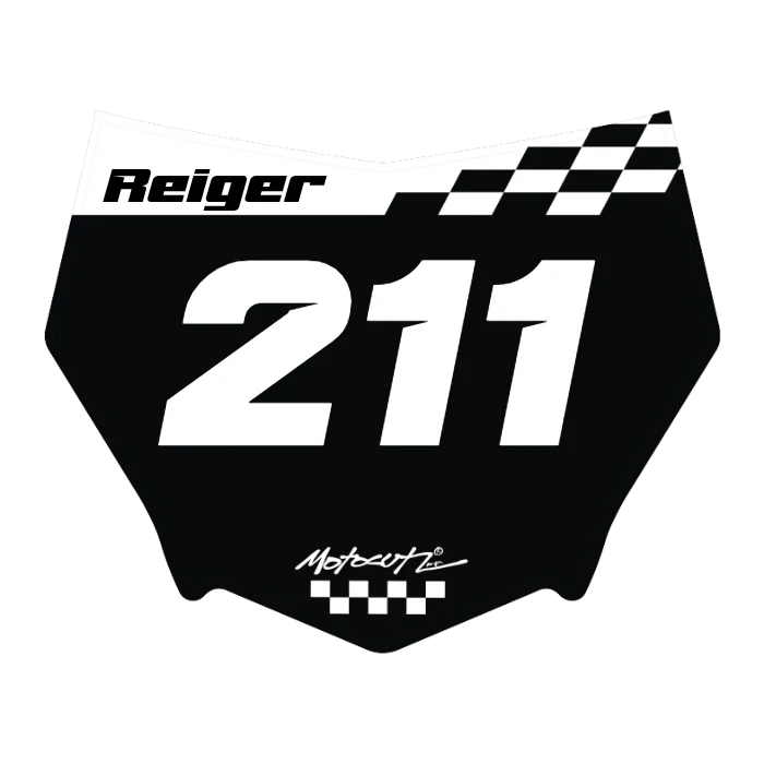CUSTOM MOTOCUTZ FRONT PLATE DECAL