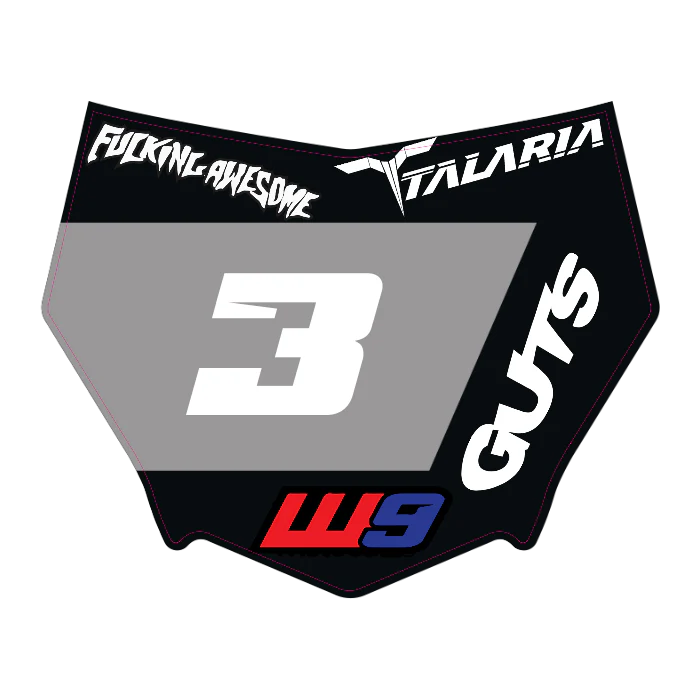 CUSTOM MOTOCUTZ FRONT PLATE DECAL