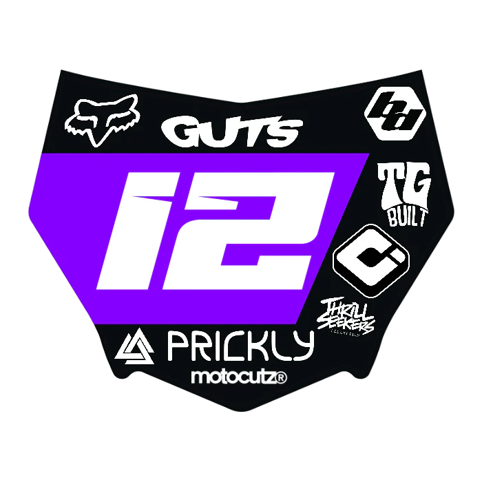 CUSTOM MOTOCUTZ FRONT PLATE DECAL