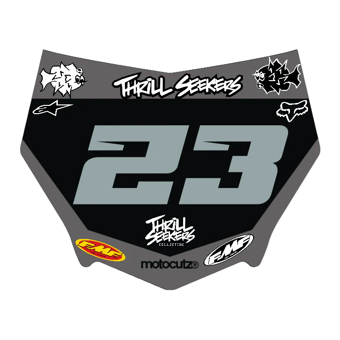 CUSTOM MOTOCUTZ FRONT PLATE DECAL