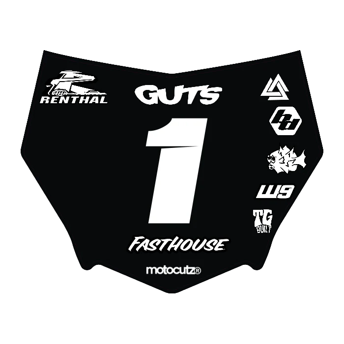 CUSTOM MOTOCUTZ FRONT PLATE DECAL