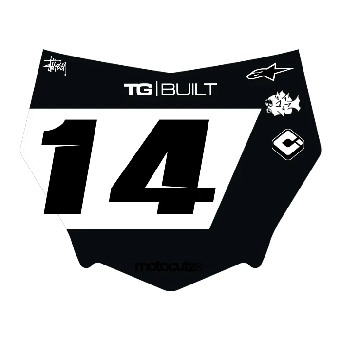 CUSTOM MOTOCUTZ FRONT PLATE DECAL