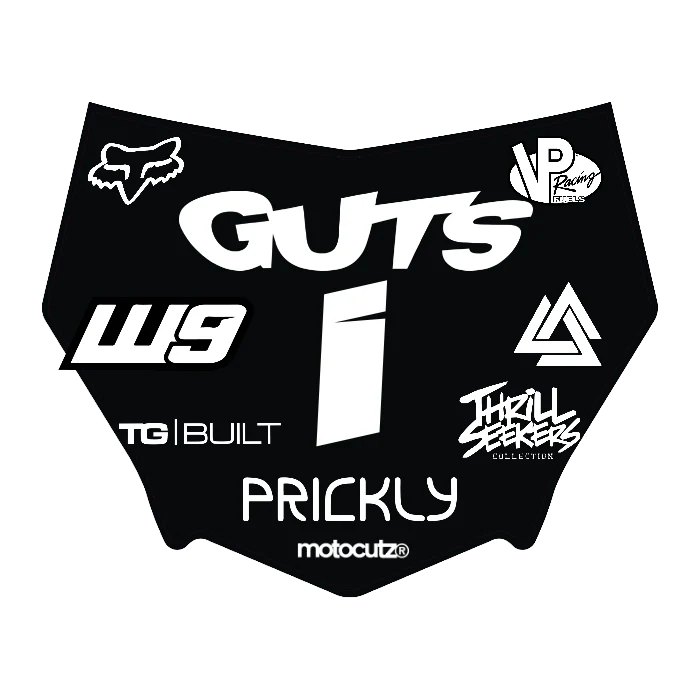 CUSTOM MOTOCUTZ FRONT PLATE DECAL