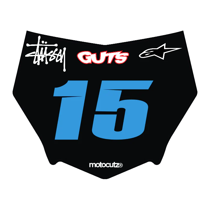 CUSTOM MOTOCUTZ FRONT PLATE DECAL