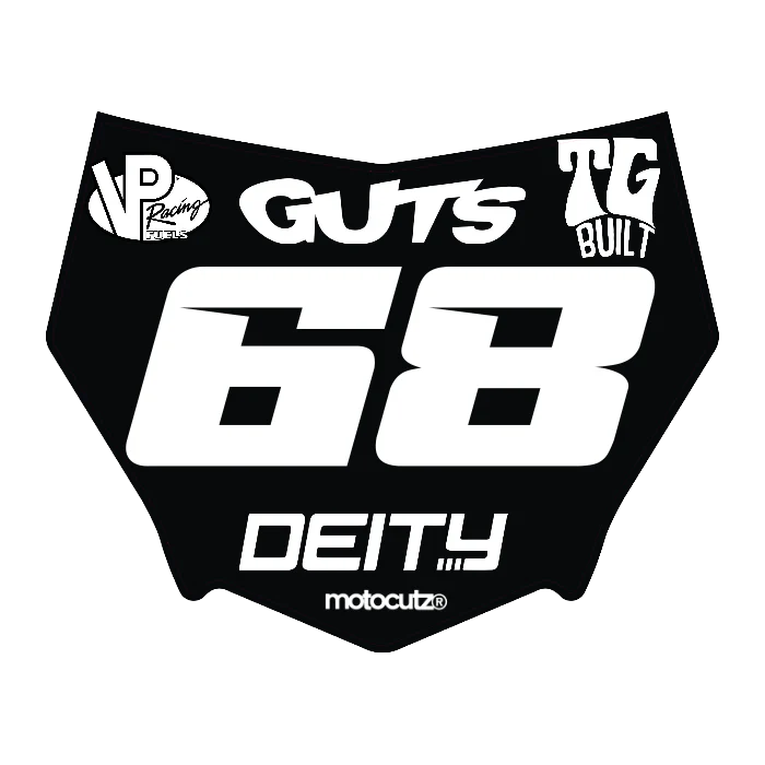 CUSTOM MOTOCUTZ FRONT PLATE DECAL