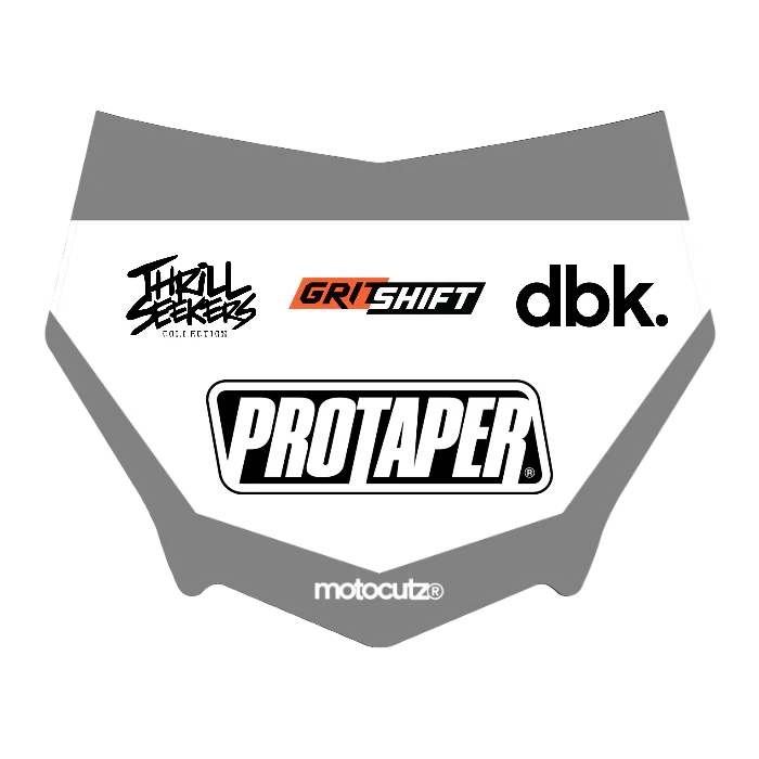 CUSTOM MOTOCUTZ FRONT PLATE DECAL