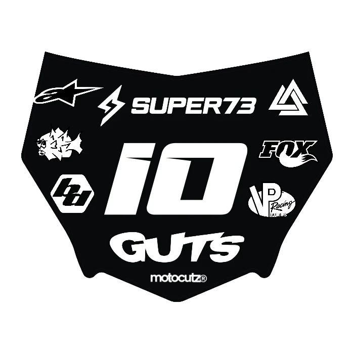 CUSTOM MOTOCUTZ FRONT PLATE DECAL