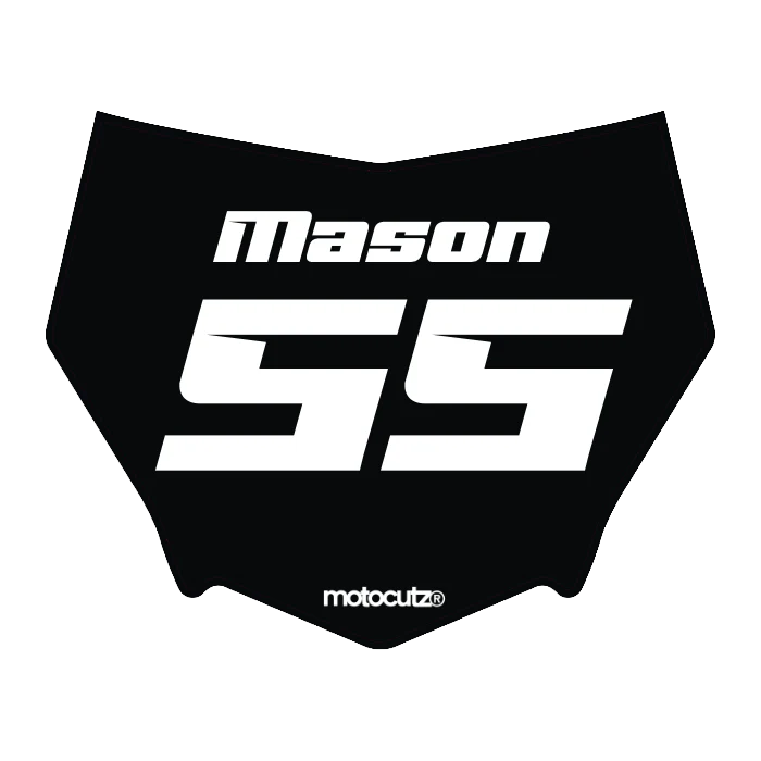 CUSTOM MOTOCUTZ FRONT PLATE DECAL