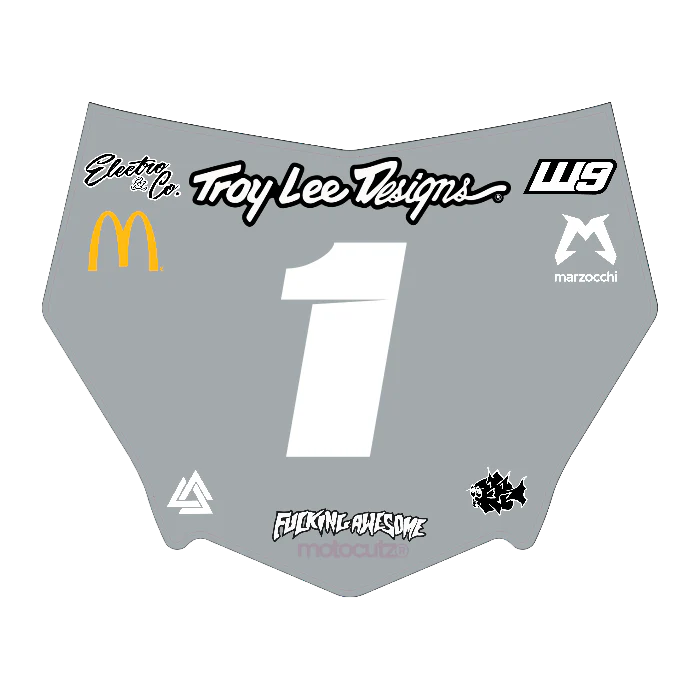 CUSTOM MOTOCUTZ FRONT PLATE DECAL