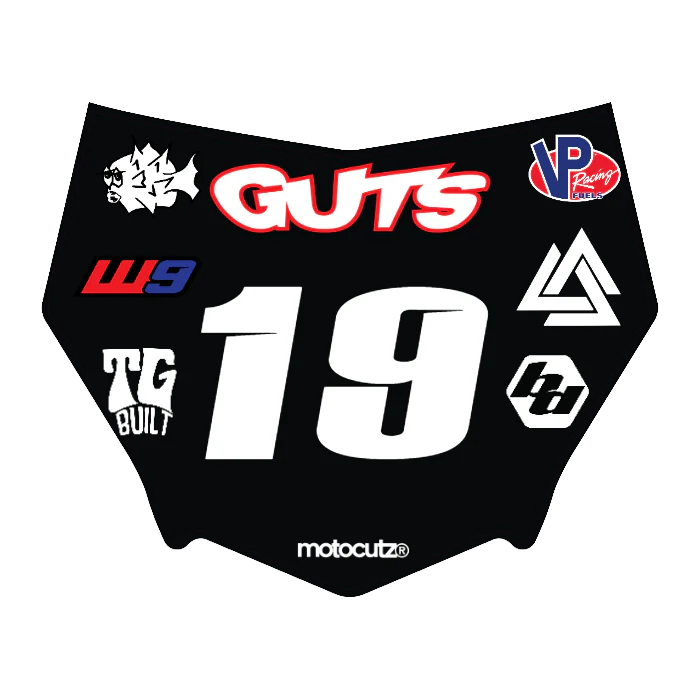 CUSTOM MOTOCUTZ FRONT PLATE DECAL