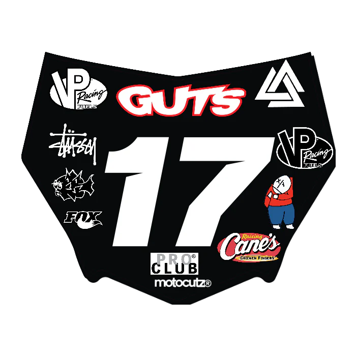CUSTOM MOTOCUTZ FRONT PLATE DECAL