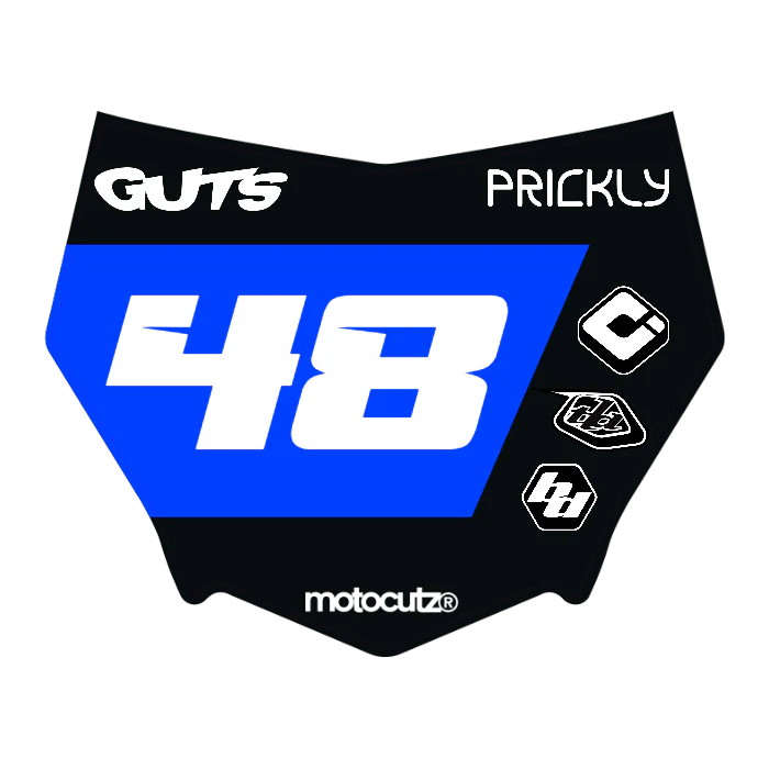 CUSTOM MOTOCUTZ FRONT PLATE DECAL