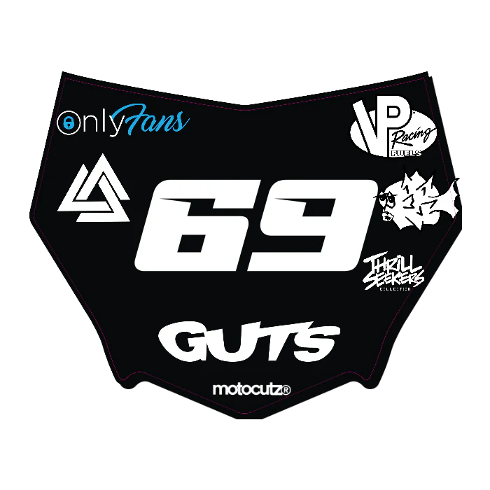 CUSTOM MOTOCUTZ FRONT PLATE DECAL